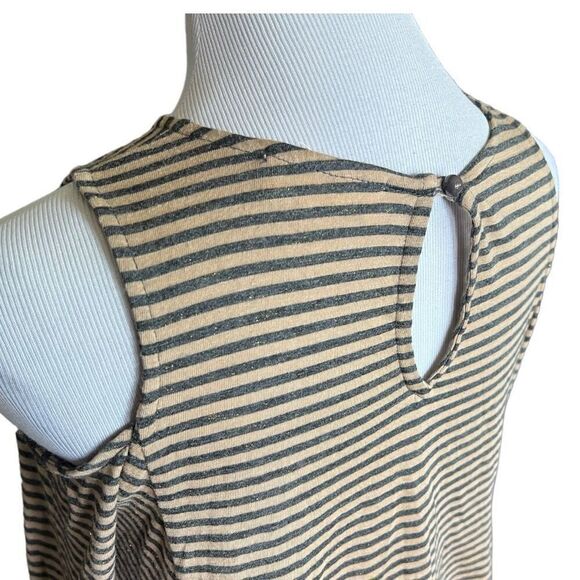 Womens Altar’d State Sparkle Shimmer Stripe Cold Shoulder  Top - Sz S - Picture 3 of 3